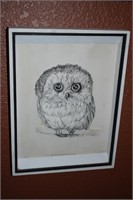 3 Dimension Original J. Besser Owl Art