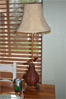 NEAT Wicker Pear Table Lamp