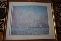 Nice Monet Framed Landscape Print