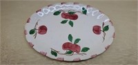Beautiful Vintage Handpainted Apple Pottery Plate