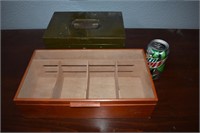 Cigar Humidor and Metal Cash Box