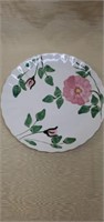 Vintage Handpainted Pink Floral Blue Ridge Pottery