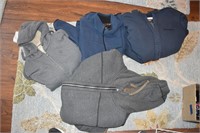 4 Men's Fleece Jackets Zip Up
