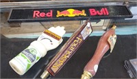 Red bull mat and three tap handles