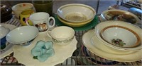 Shelf of Misc Decorative Collector Plates & More