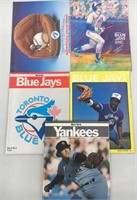 Blue Jays & Yankees Scorebooks