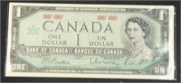 1967 Bank of Canada $1 Dollar Note