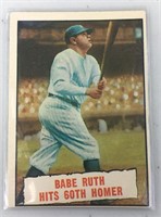 1961 Topps Baseball #401 - Babe Ruth Hits 60th