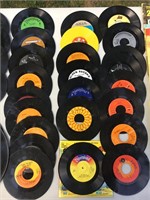 Mixed Lot of 25 Childrens Vinyl Records in Case