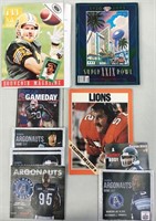 Assorted CFL & NFL Items