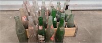 Vintage Drink coca-cola crate with bottles