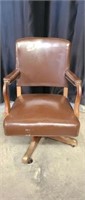 Beautiful leather roll around chair
