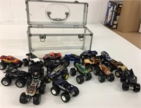 17 Monster Trucks & Carry Case