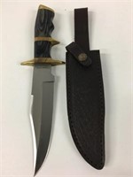 12" Timber Rattler Knife & Leather Sheath