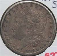 1890-S Morgan Silver Dollar.