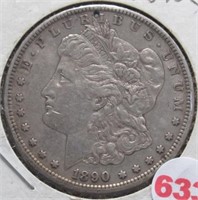 1890-S Morgan Silver Dollar.