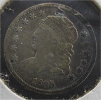 1835 Silver Bust Half Dimes.