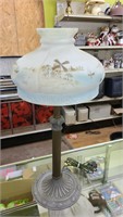 Unique lamp base with shade