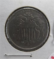 1867 shield Nickel.