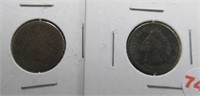 (2) Indian Head Cent. Dates: 1908 and 1885?