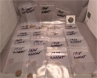 (48) Various Dates of Lincoln Wheat Cent from