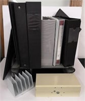 Office binders, cash box, file holder and more