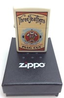 Zippo, Three Feathers Tobacco Lighter, New
