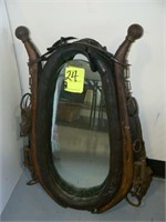 ANTIQUE HORSE COLLAR MIRROR