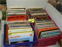 4 CRATES OF RECORD ALBUMS