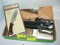 FLAT OF COLLECTOR KNIVES--WINCHESTER, COMBO KNIFE