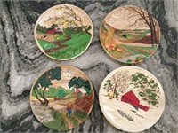 Set Of 1972 Byron Molds “All Seasons” Wall Plates