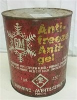 1950s GM Anti-Freeze 1 Gal Can With Contents