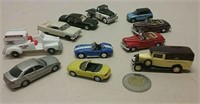 Various Diecast Cars Including 1:72 Scale