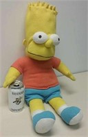 Large Bart Simpson Plush Toy -Small Hole in Tshirt