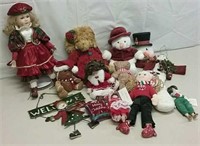 Lot Of Christmas Dolls & Plush Including Ty