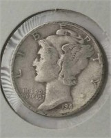 1941 US Dime 90% Silver