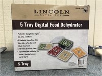 Lincoln Outfitters-5 Tray Digital Food Dehydrator