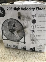 20” High Velocity Floor Fan (Metal)