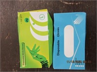 Disposable Gloves -1 Large & 1 Med