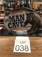 17" x 12" Welcome to the Man Cave Sign. New