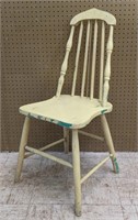 Antique Chippy Paint Spindle Back Chair