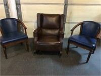 2 Side Chairs &  Rocking Chair