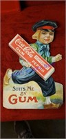 Coco-cola gum sign cardboard