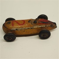 Hand Carved Wooden Car/Makers Mark