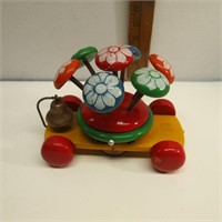 Vintage Wooden Pull Toy/Bell