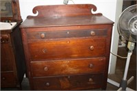 Antique 4 Drawer Dresser 42.5 x 20 x 48H