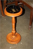 Wooden Ashtray Stand 23H
