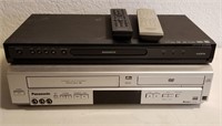 Magnavox DVD Player & Panasonic DVD/VHS Player