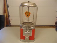 Vintage Beaver 10 Cent Gum Ball Machine with Key