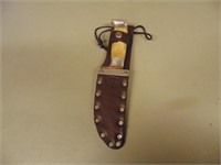 12 Inch Hunting Knife with Leather Case